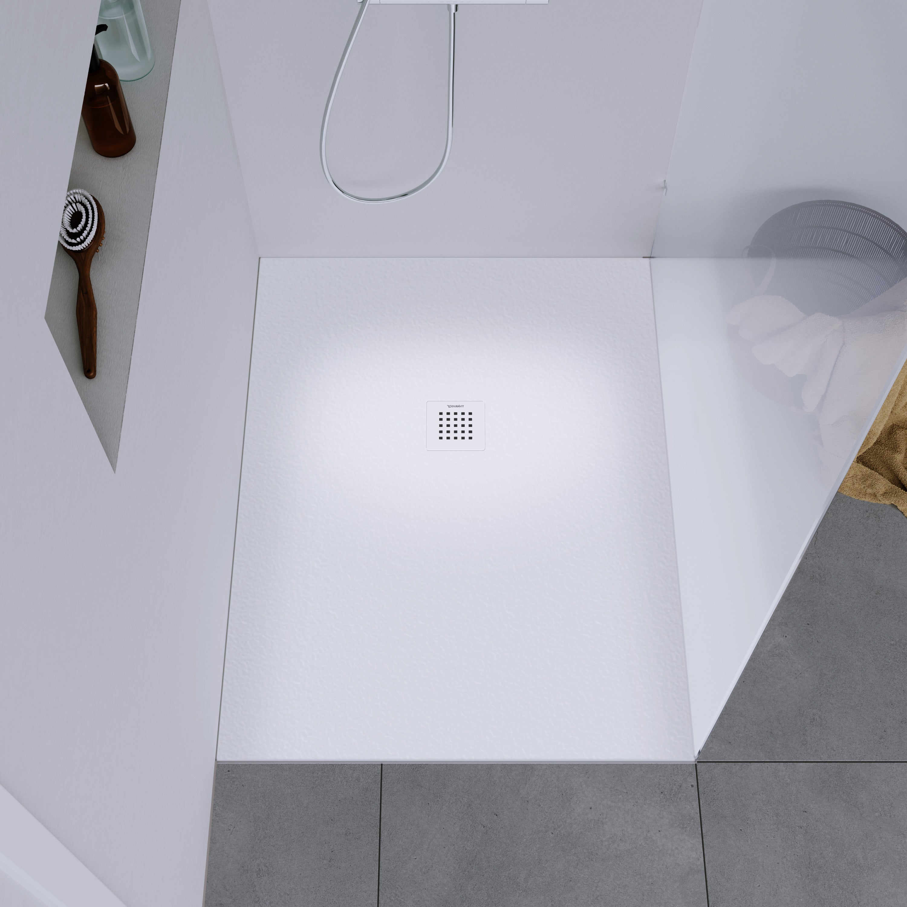 Duravit DuraBayas brodzik odlew mineralny 100x90 cm biały mat