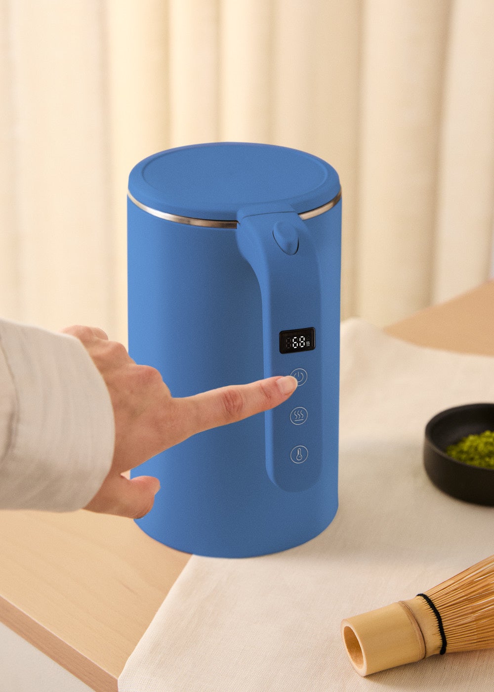 CREATE - KETTLE STUDIO PRO - Bouilloire électrique 1L avec contrôle de température - Bleu cobalt - 3