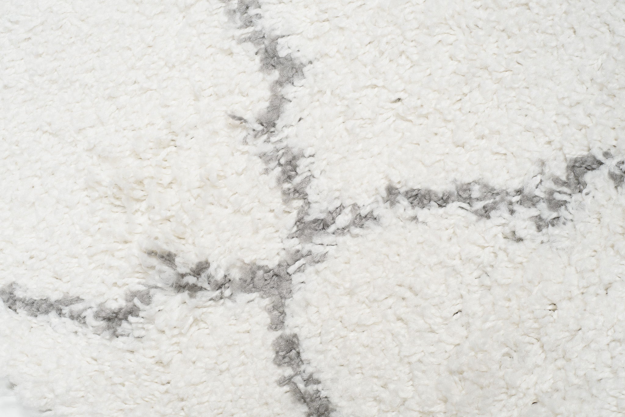 TAPISO Boho Tappeto Passatoia Morbido Salotto Corridoio Ingresso Marocchino Frange Crema Grigio Shaggy 100 x 250 cm - 3