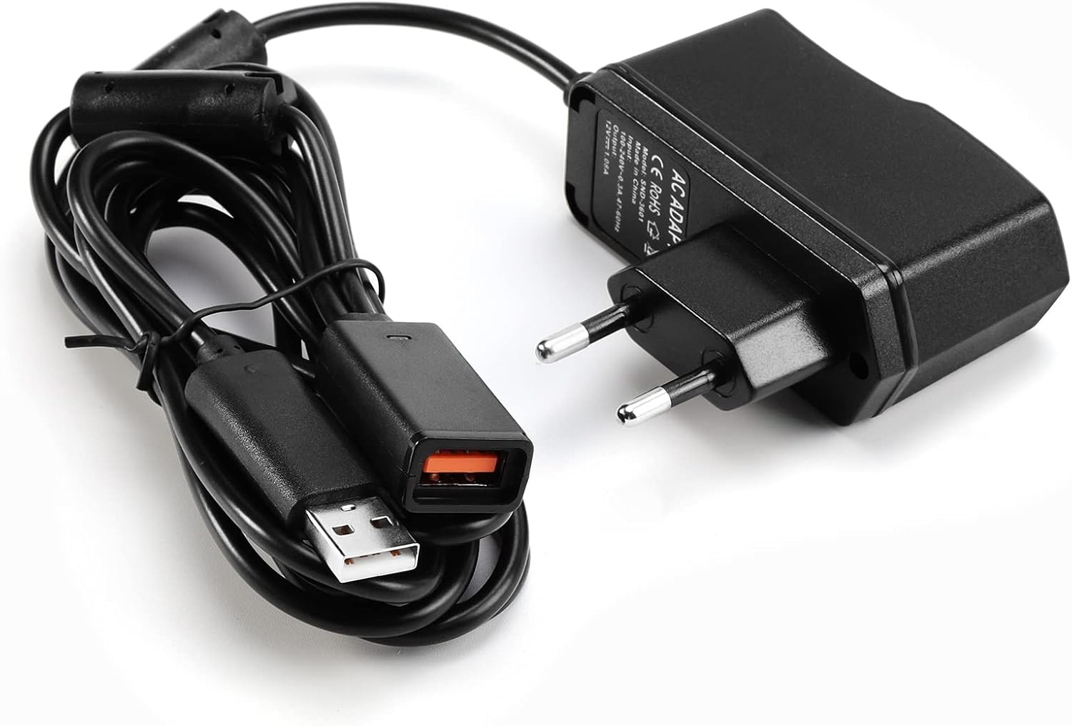 Zasilacz USB do Kinect Xbox 360 – Zastępczy Kabel Zasilający z Wtyczką EU, Wysoka Kompatybilność