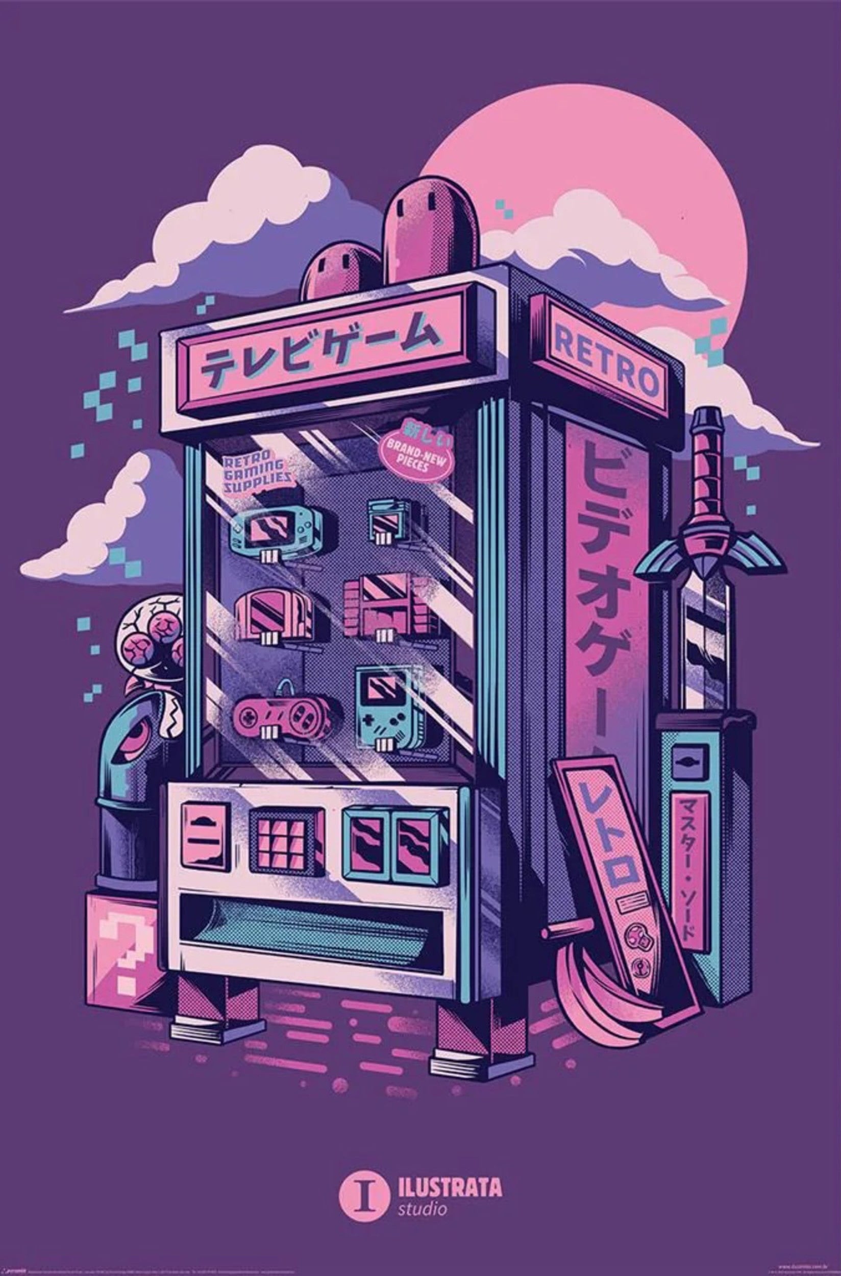 Poster Ilustrata - Retro Vending Machine 61x91.5cm | Leroy Merlin