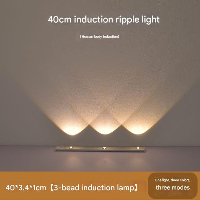 Lampka do szafy, ładowalne oświetlenie LED wewnętrzne, bezprzewodowe, ściemnialna lampka z czujnikiem ruchu, do szafy schodów kuchni 40CM