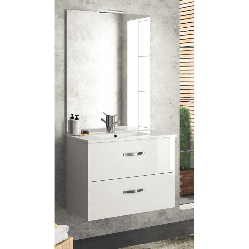 Miroir panoramique NEOVA A0508436 60 cm x 1042 mm sans cadre vertical avec eclairage - 2