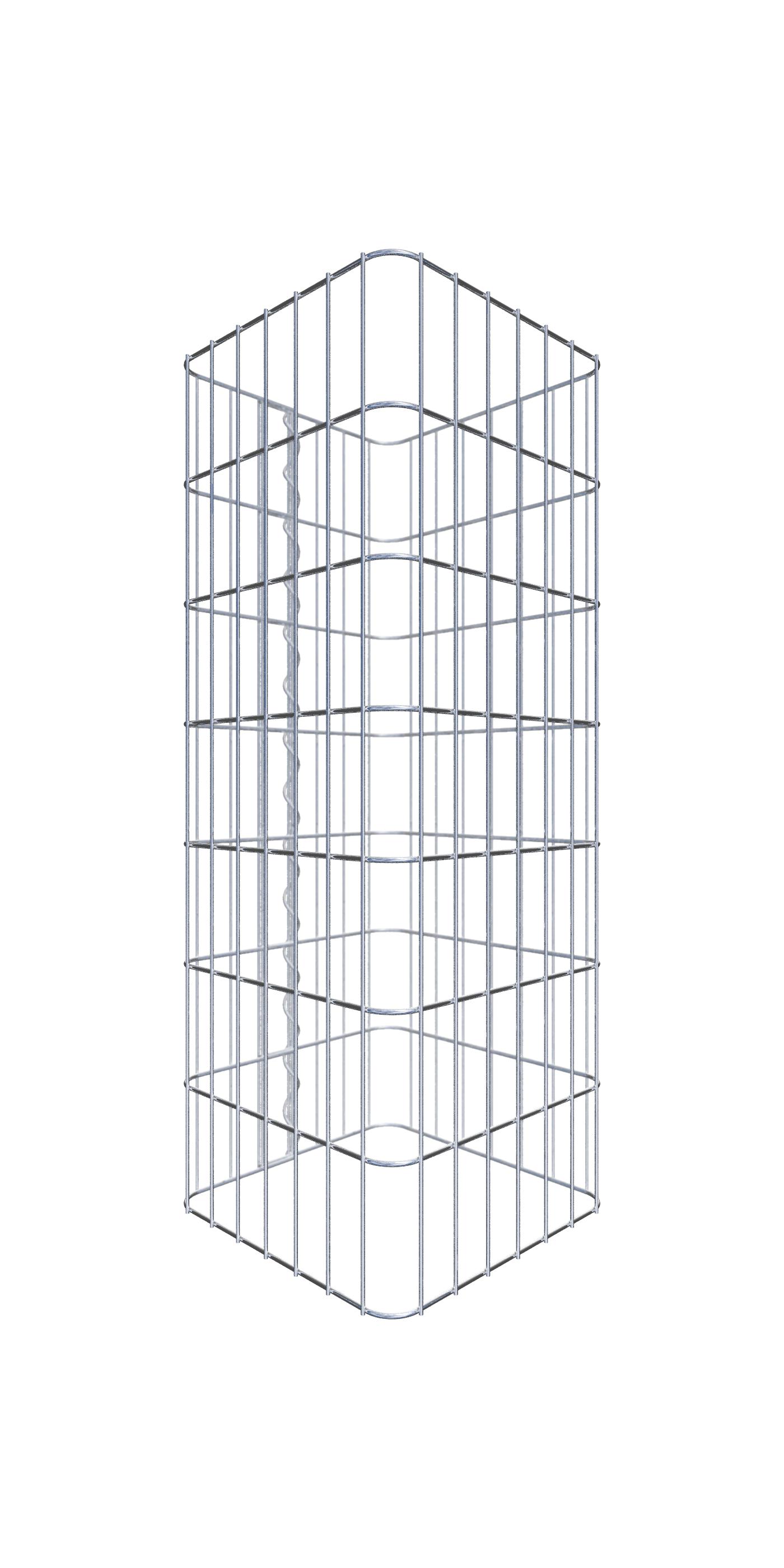 Kolumna gabionowa 37 x 37 cm, kwadrat MW 5 x 10 cm - Wysokość: 0,70 m