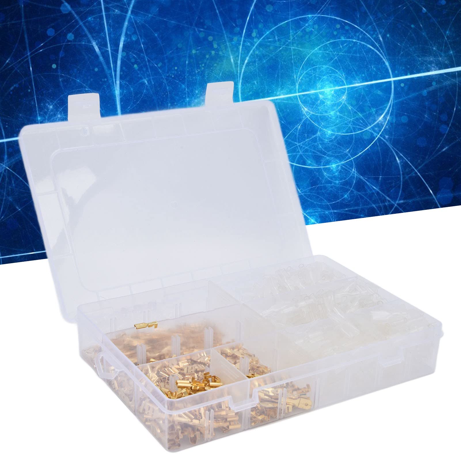 720 pezzi Connettore terminale anticorrosione, connessione forte, terminale filo trasparente in scatola con combinazione manicotto - 2