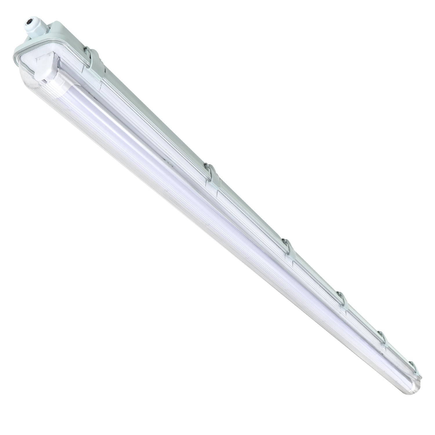 Lampa LED do pomieszczeń mokrych Biała lampa umywalkowa Garaż 120cm 1 świetlówka T8 18W Neutralna biel 4500K IP65