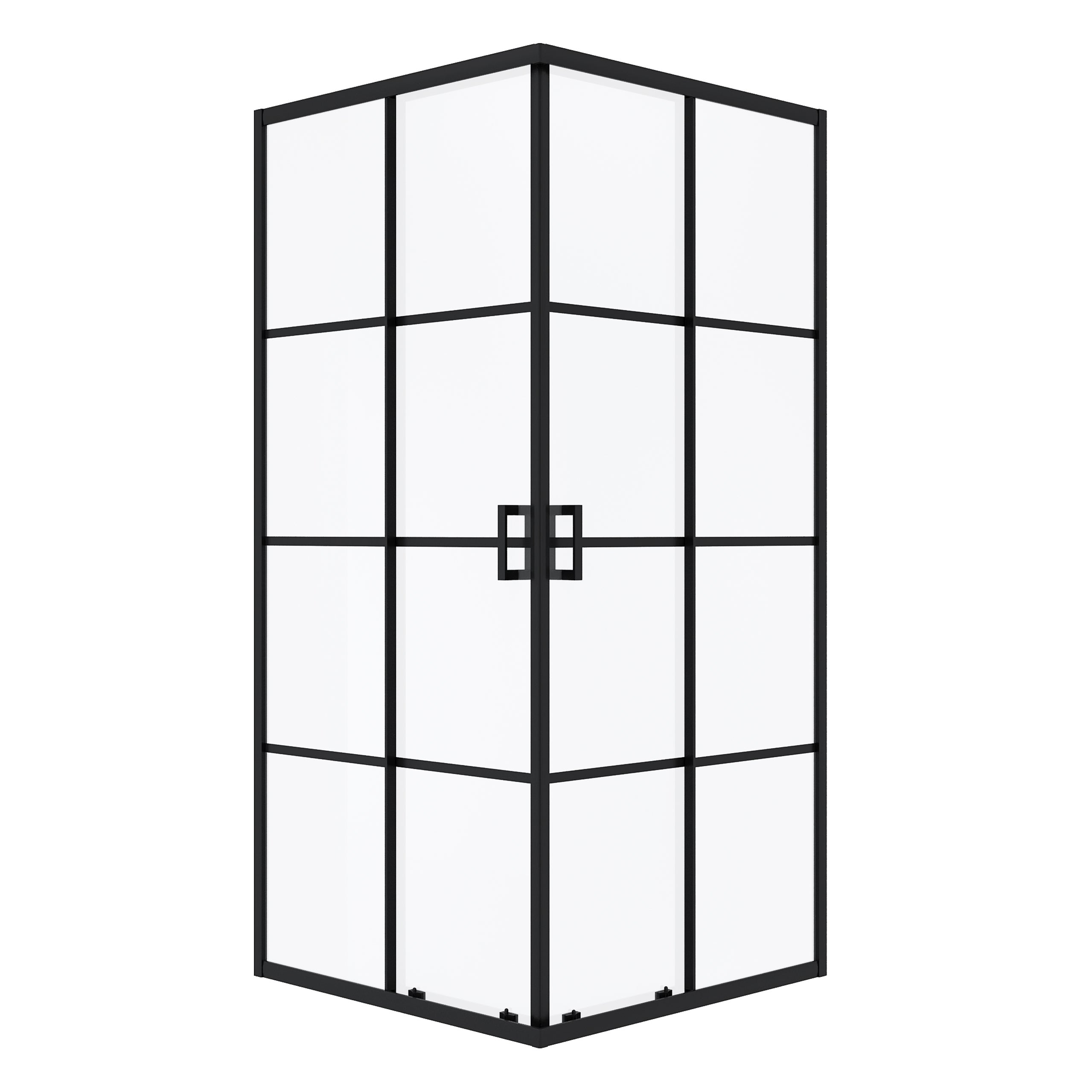 Kabina prysznicowa LIDO kwadratowa 80x80 czarna SEVANTE