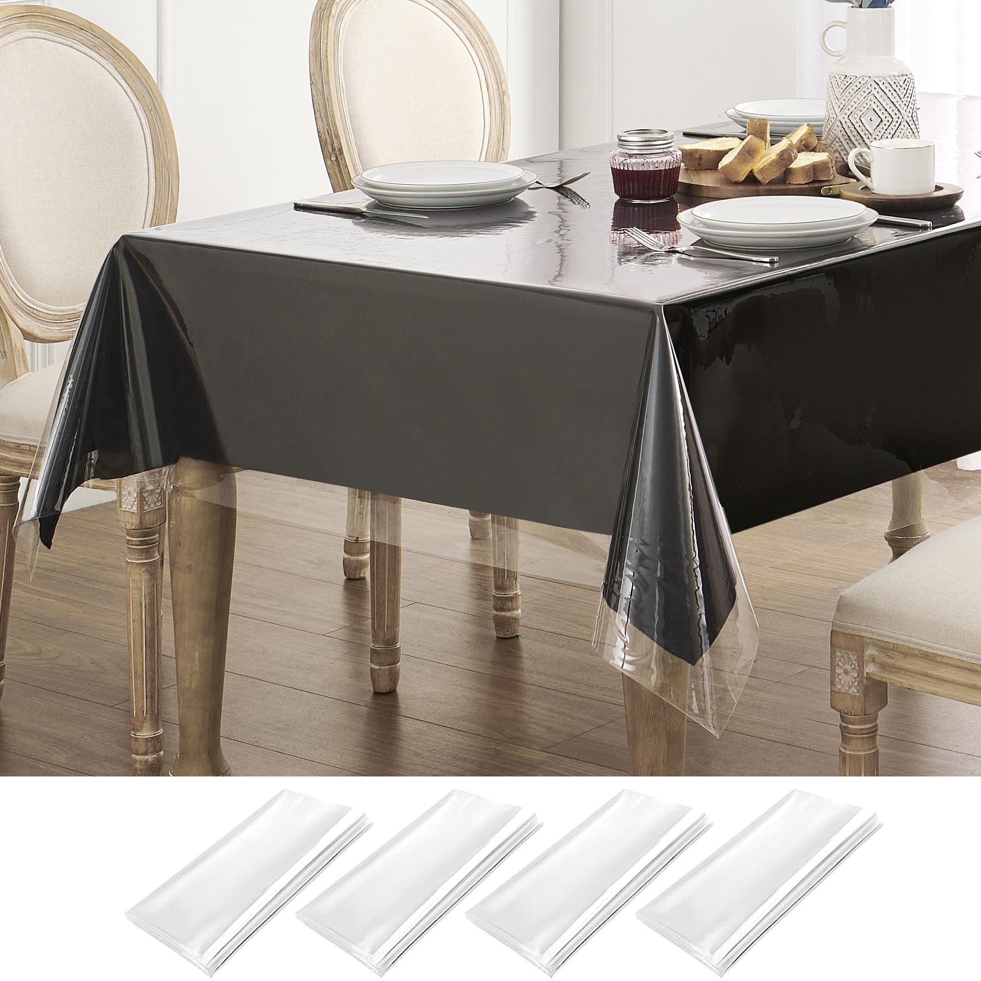 Tovaglia Impermeabile Obstal In PVC Per Esterni E Interni - Quadrata 137x137 Cm, Rosa, Resistente A Macchie E Olio, Lavabile - 3