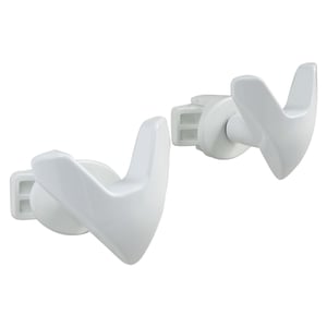 Ganci A O Per Scaldasalviette Somatherm For You, Cromati, Set Da 2, Fissaggio A Vite Per Tubo Tondo - 6