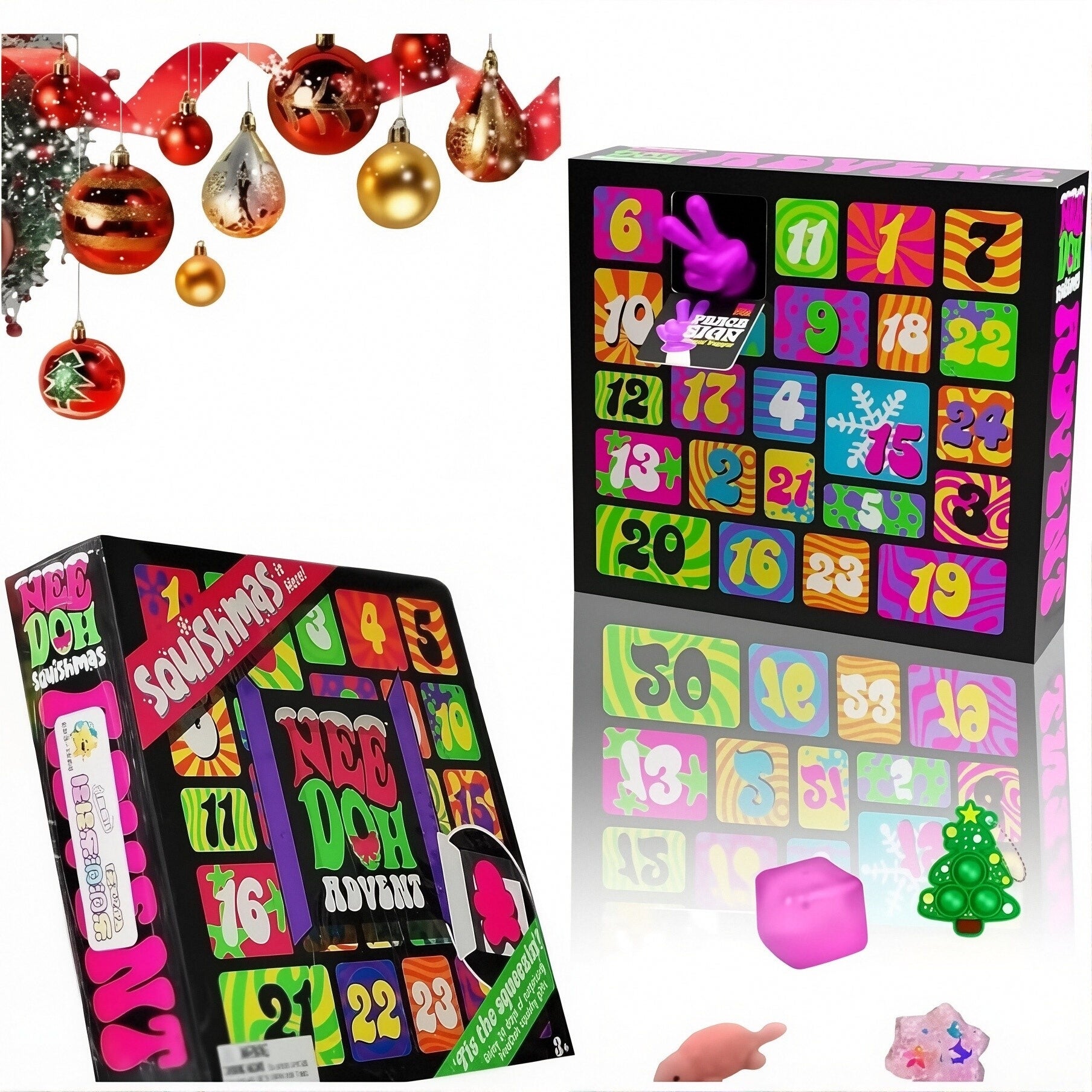 Calendrier De LAvent 2023 Pour Enfants, Compte à Rebours De 24 Jour Avec Jouets Amusants Calendrier De Lavent Pour Garco Amz B0c