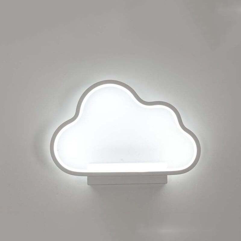 Lampa ścienna LED 14W chmurka zimna biel – Kinkiet do pokoju dziecięcego, salonu, sypialni, korytarza, dekoracja ścienna wewnętrzna design