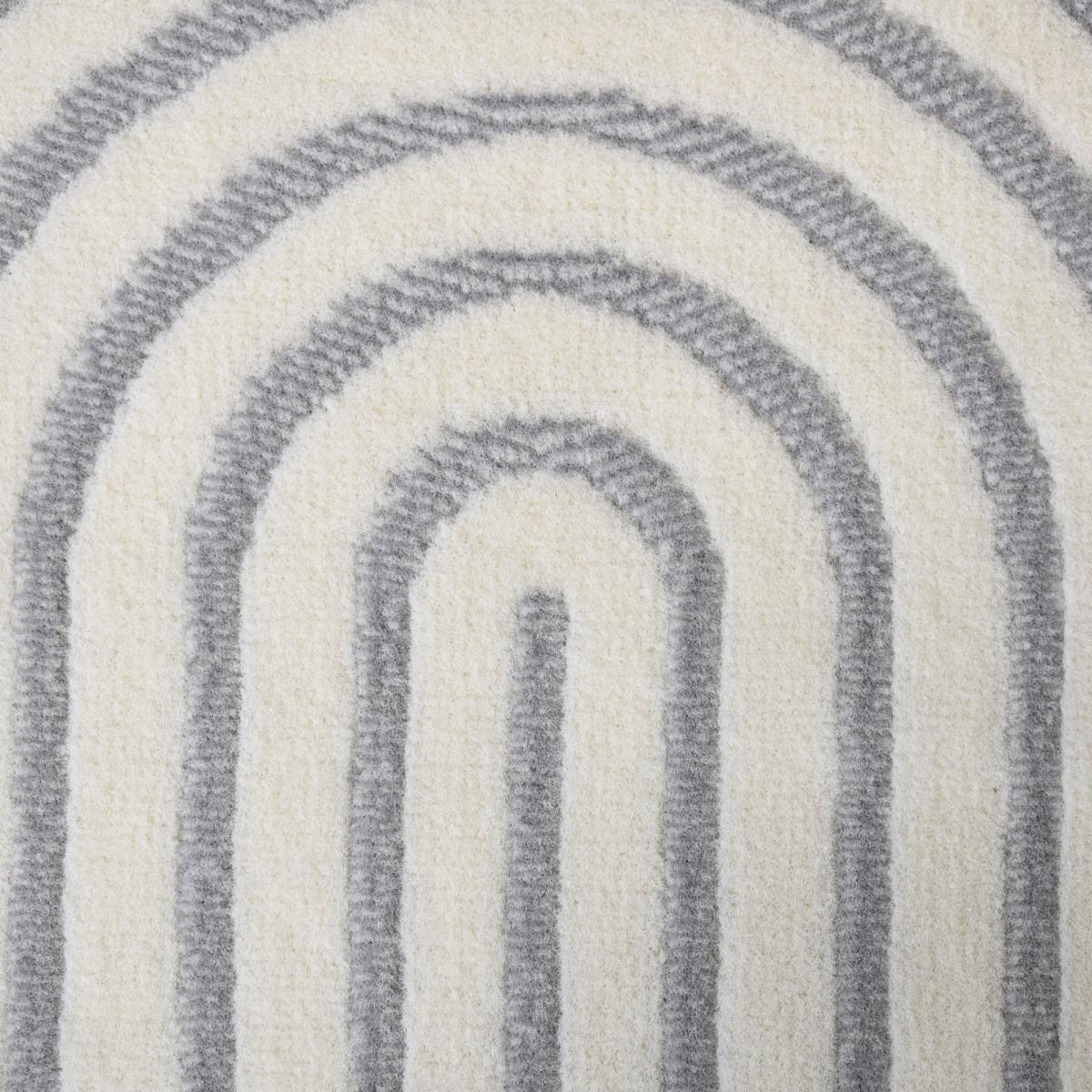 tapis salon 160x225 tissé crème rectangle motif géométrique LYN49 BINCI - 3