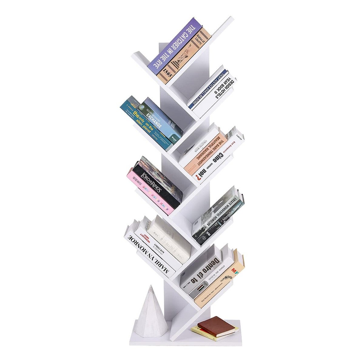 Bibliothèque pour Séjour en Bois Blanc H. 141.5 x l. 50 x P. 25.0 cm - 7