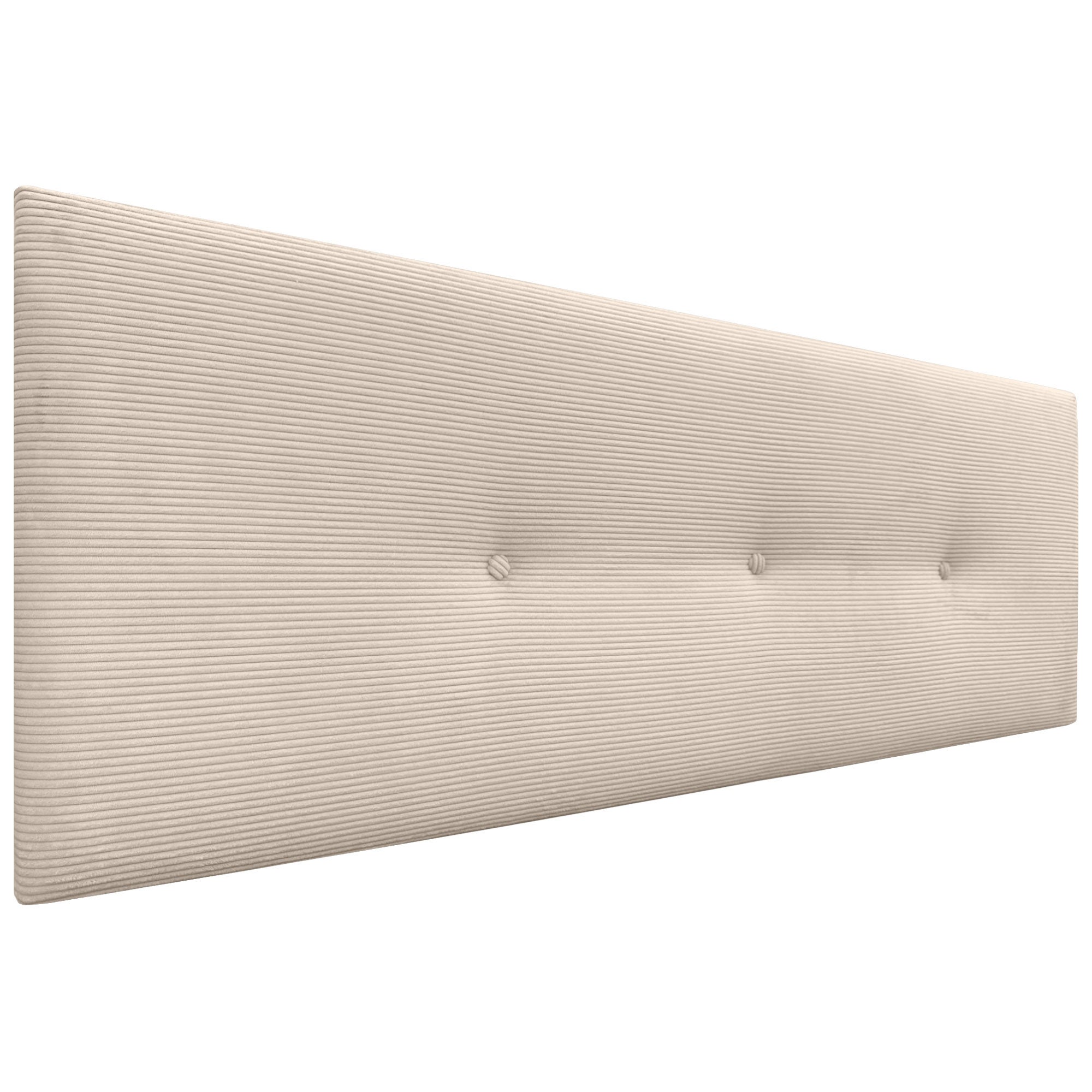 DHOME Testiera Letto Imbottita In Tessuto AQUALINE Beige 150x105 Cm Con Gambe Per Letti 150/160