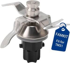 Couteau Pour Vorwerk Thermomix TM5 Et TM6, Lame De Mixeur De Rechange En Acier Inoxydable, Nettoyage Rapide Du Couteau à Pâte