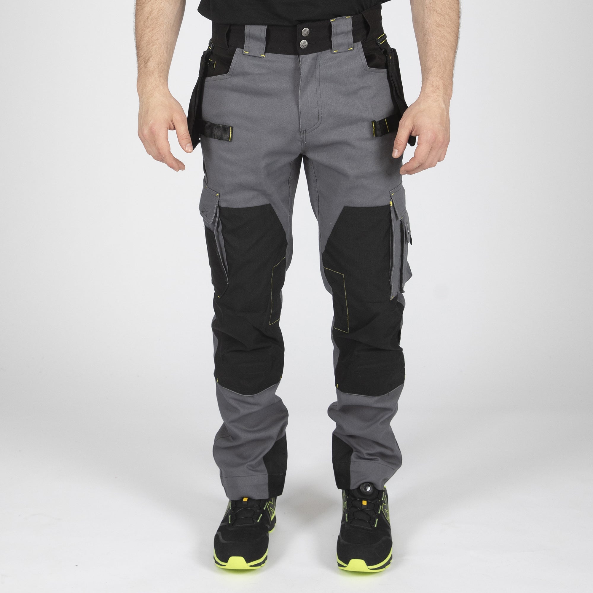 HOWARD - PANTALON DE TRAVAIL - 1215 Gris , Noir 40 - 2