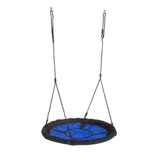 Loggyland Dondolo Per Bambini Con Corda E Anelli Di Bloccaggio - Blu, Adatto Fino A 36 Mesi, Per Porte Alte Fino A 2,50 M