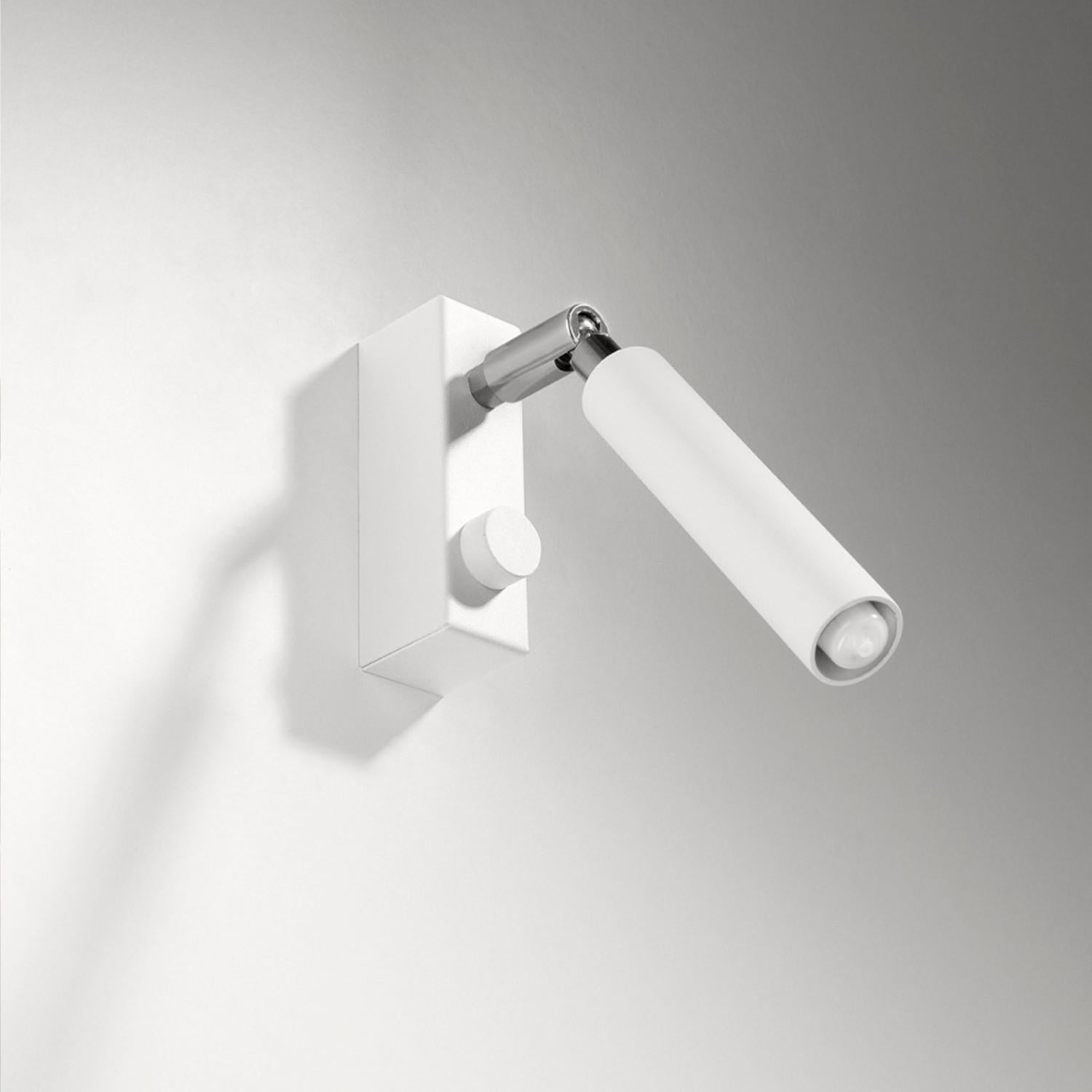 Kinkiet ścienny Eyetech biały chromowany 1xG9x12W wym: 10 x 3 x 23 cm metal IP20 Sollux Lighting