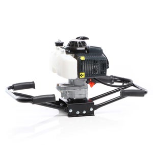 Tarière Thermique à Essence WilTec - Moteur 2 Temps 3 CV, 63 Cm³, Foret 250 Mm Inclus - Pour Clôtures, Plantations