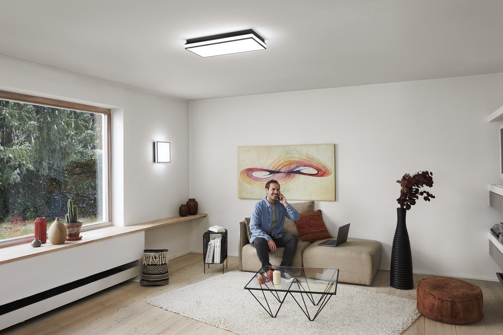 LEDVANCE plafonnier LED ORBIS MAGNET SMART+ Wi-Fi 45x45cm, blanc, 42W, 3000-6500K, lampe design avec cadre magnétique innovant - 5