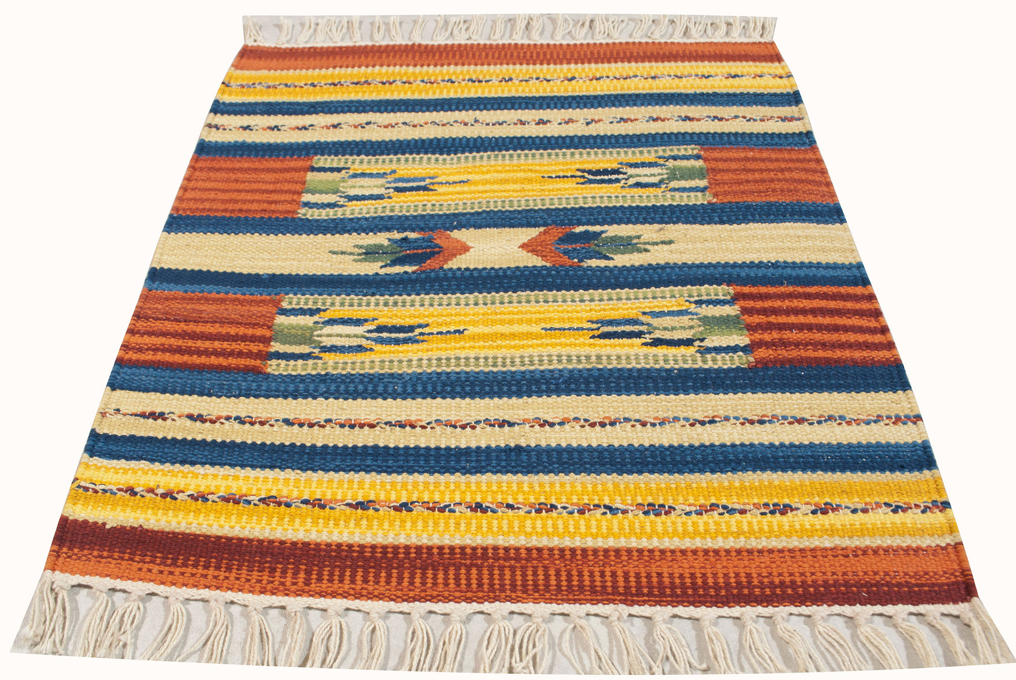 Kilim nadający się do prania w pralce, 100% bawełna, 50x50 cm