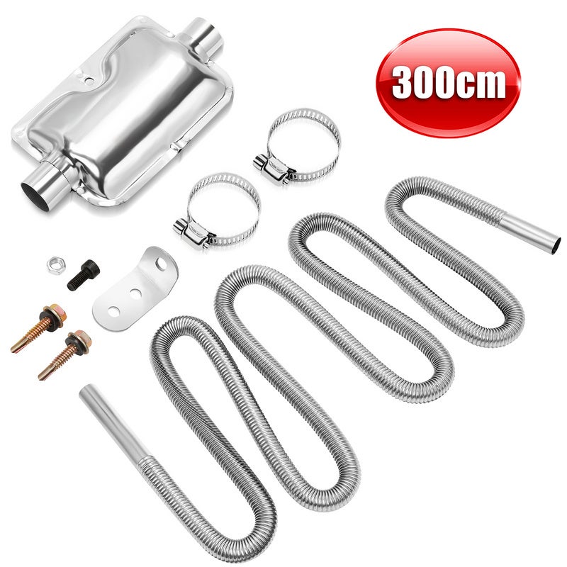 YOSOO Garniture De Tuyau D'échappement 2 Pièces De Voiture En
