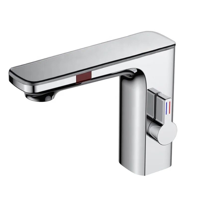 Robinet Tactile Intelligent Avec Affichage LED De Température – Acier Inoxydable, Design Moderne (Blanc)