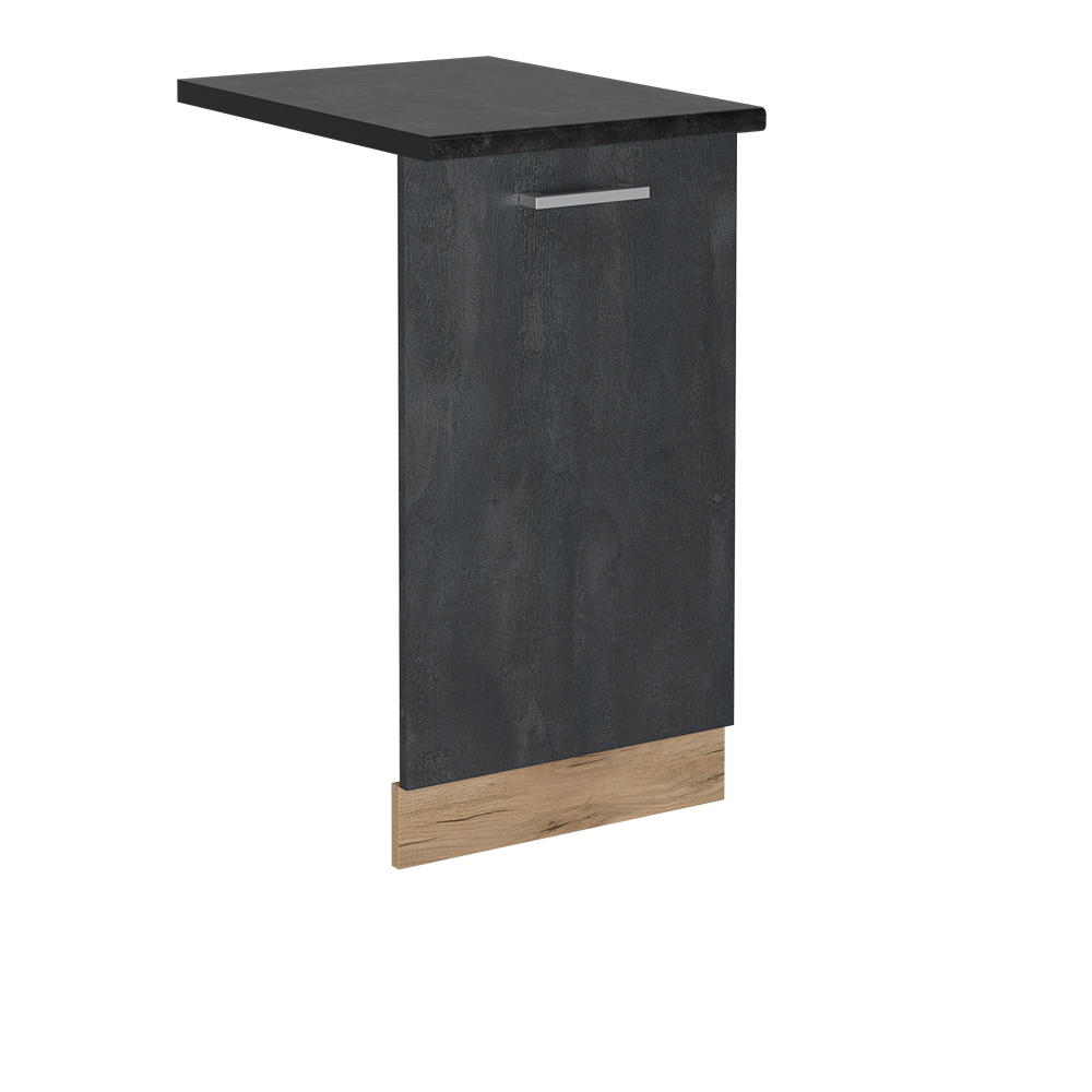 Vicco Panel przedni zmywarki R-Line, Czarny beton, 45 cm , BP Antracyt