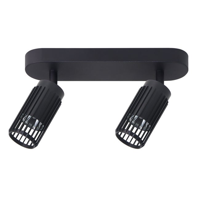 Lampa sufitowa wisząca Vertical czarna 2xGU10x8W wym: 8,6 x 36,2 x 6 cm aluminium Milagro
