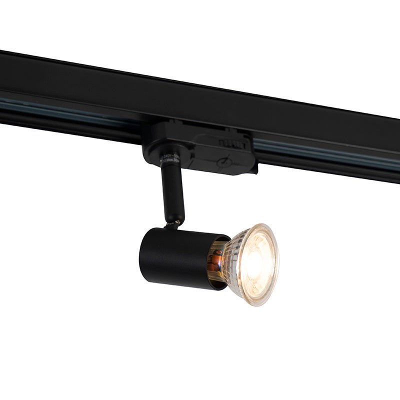 Lucide TRACK FAVORI Spot Sur Rail - Système De Rail Monophasé / Éclairage Sur Rail - 1xGU10 - Blanc (Extension) - SAS Novi Design