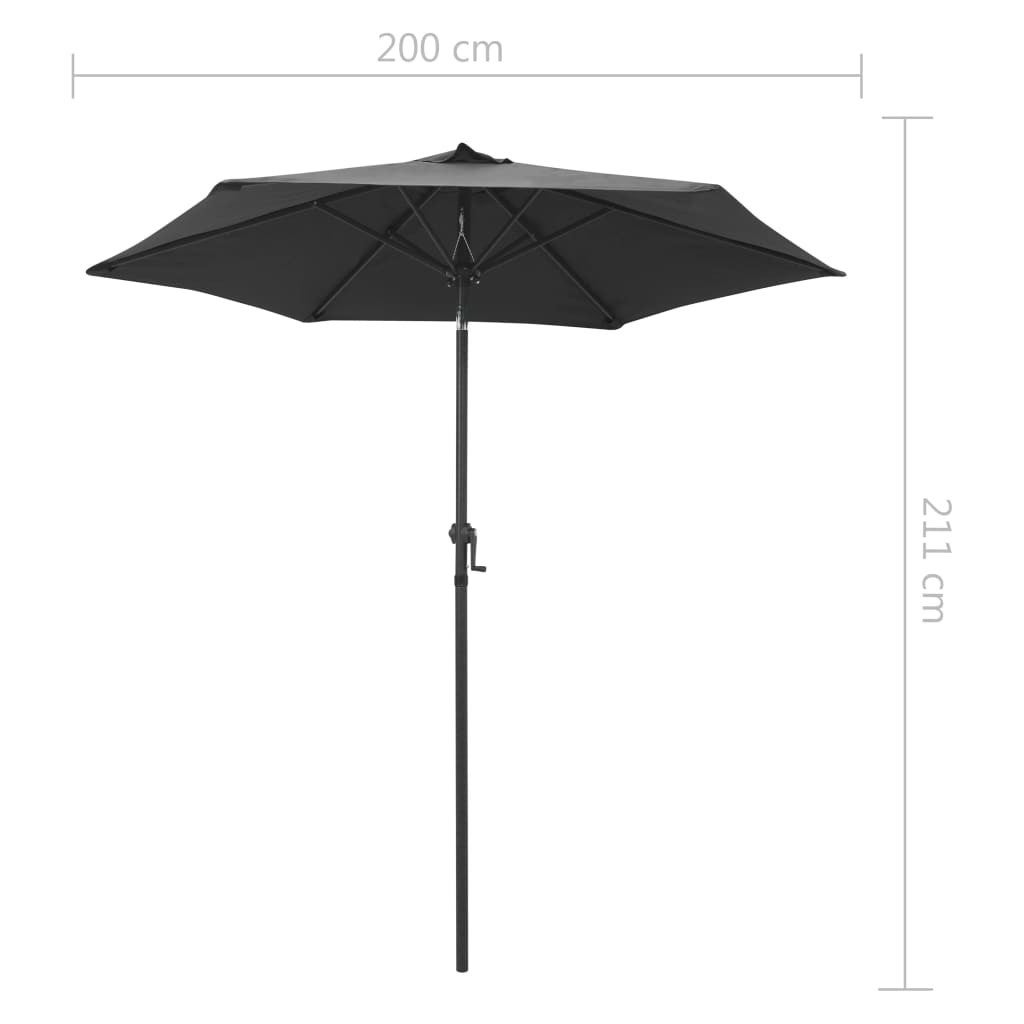 Parasol Anthracite 200x211 Aluminium - 7