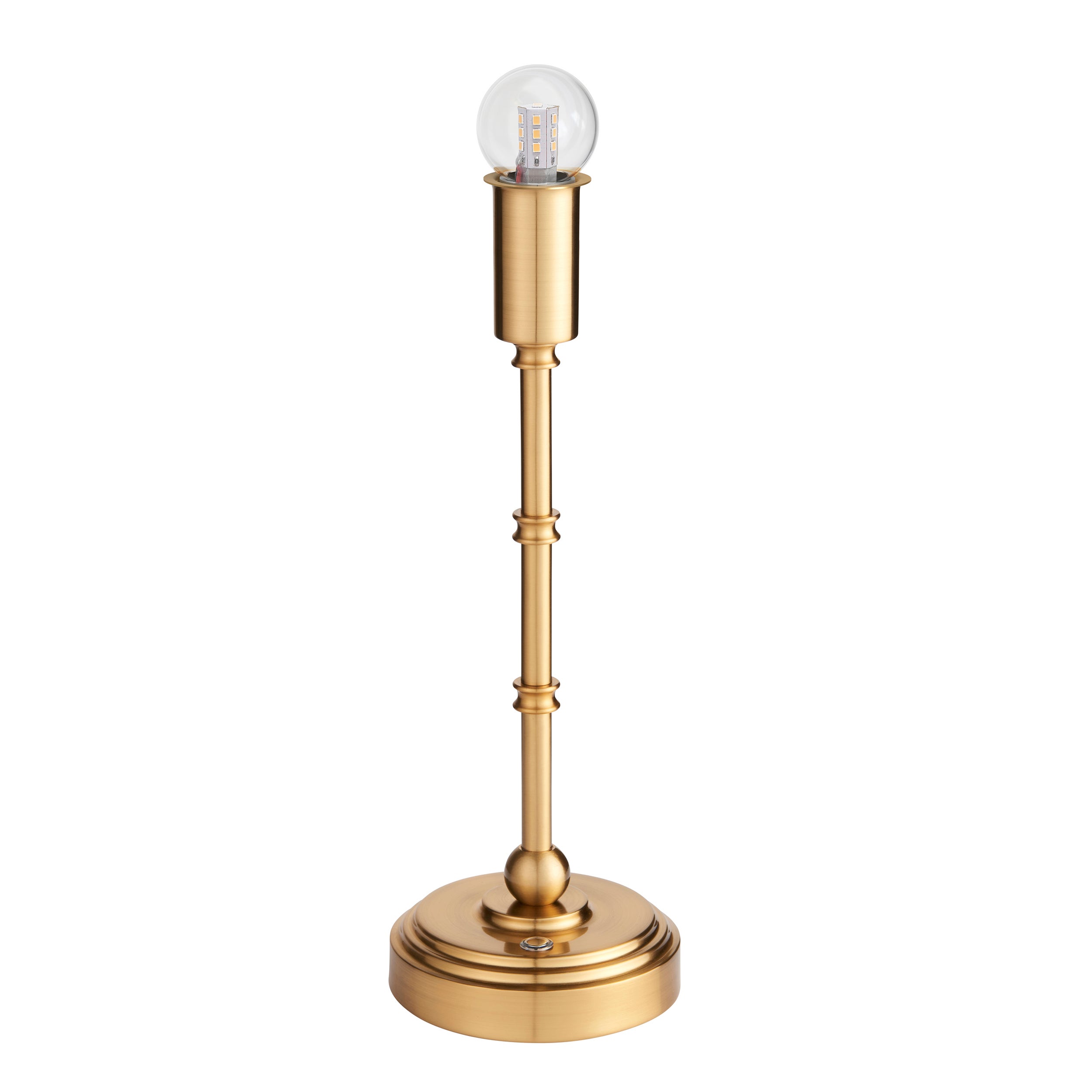 Lampa stołowa LED BURLEY 1,5W 2700K 155lm metal mosiężna szczotkowana wym:35,3x11x11cm IP20 Endon