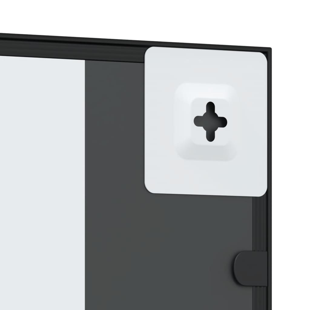 Maison Exclusive - Miroir mural noir 30x60 cm rectangulaire fer - 6