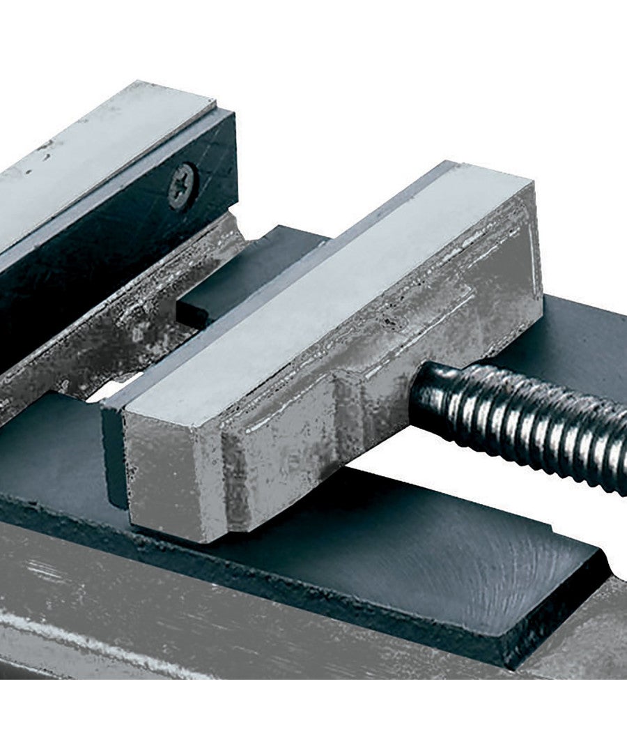 FERVI 0142/75 Morsa Parallela Per Trapano A Colonna - Ganasce 75 Mm, Interasse Fori 95 Mm Attrezzatura Officina - Foto 8