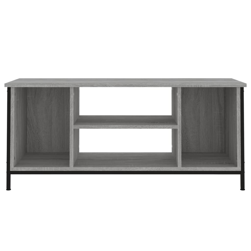 Meuble TV sonoma gris 102x35x45 cm bois d'ingénierie - 5