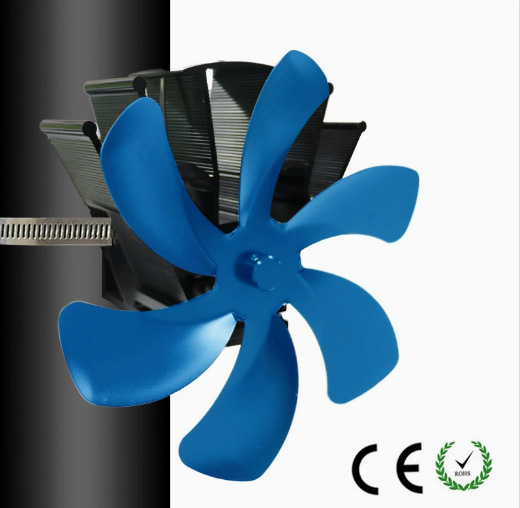 Ventilateur De Cheminée à économie D'énergie Pour Poêle à Bois - Neuf, Portable, 18x10x19 Cm