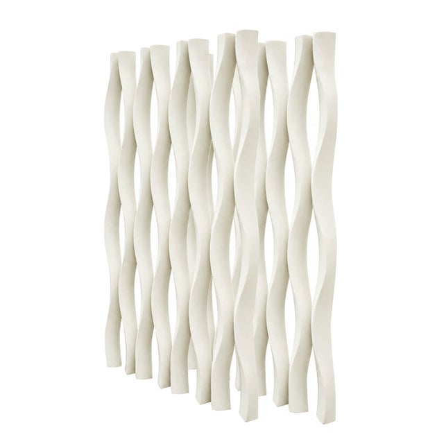 Pack 10 Panel Pared 3D Wave Board Beige 120x60 cm - Revestimiento Decorativo PU HD