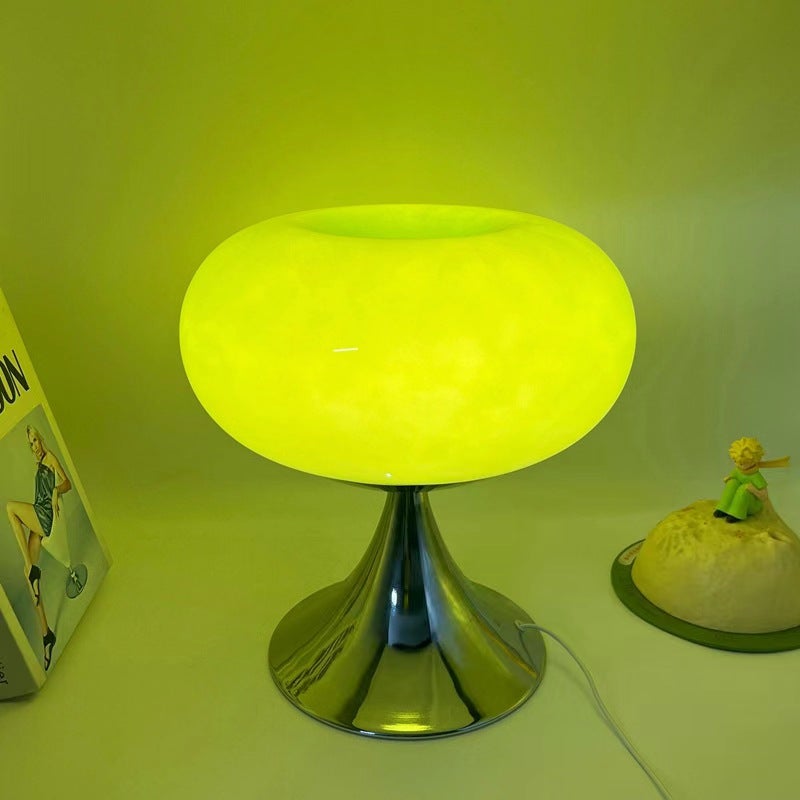 Lampe de table en verre, lampe de chevet décorative Apple avec interrupteur USB, lumière chaude, verte, adaptée à la chambre et au salon - 3