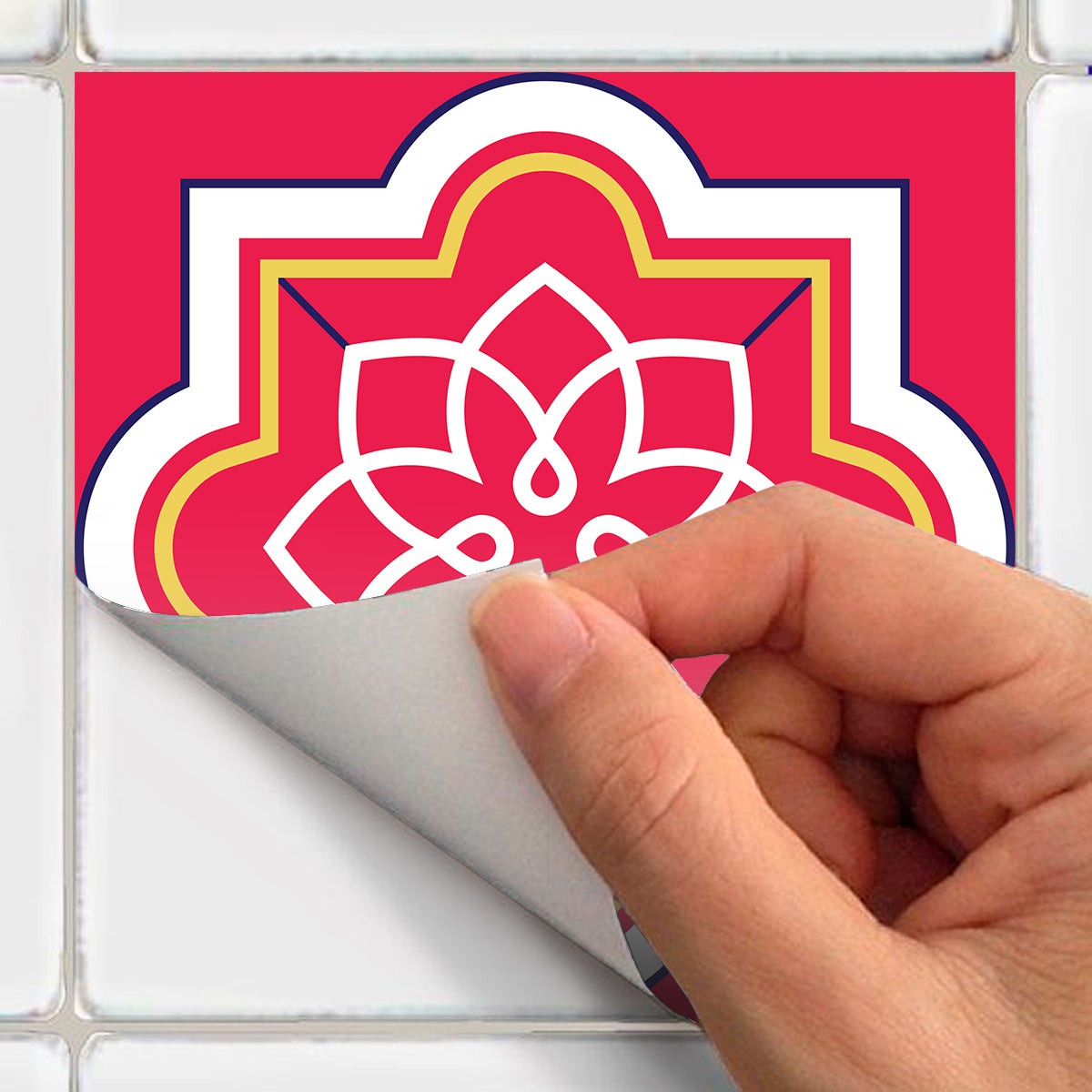 24 adesivi piastrelle di cemento azulejos bastiano - Sticker adesivo - adesivi murali - 24stickers15x15cm - 4