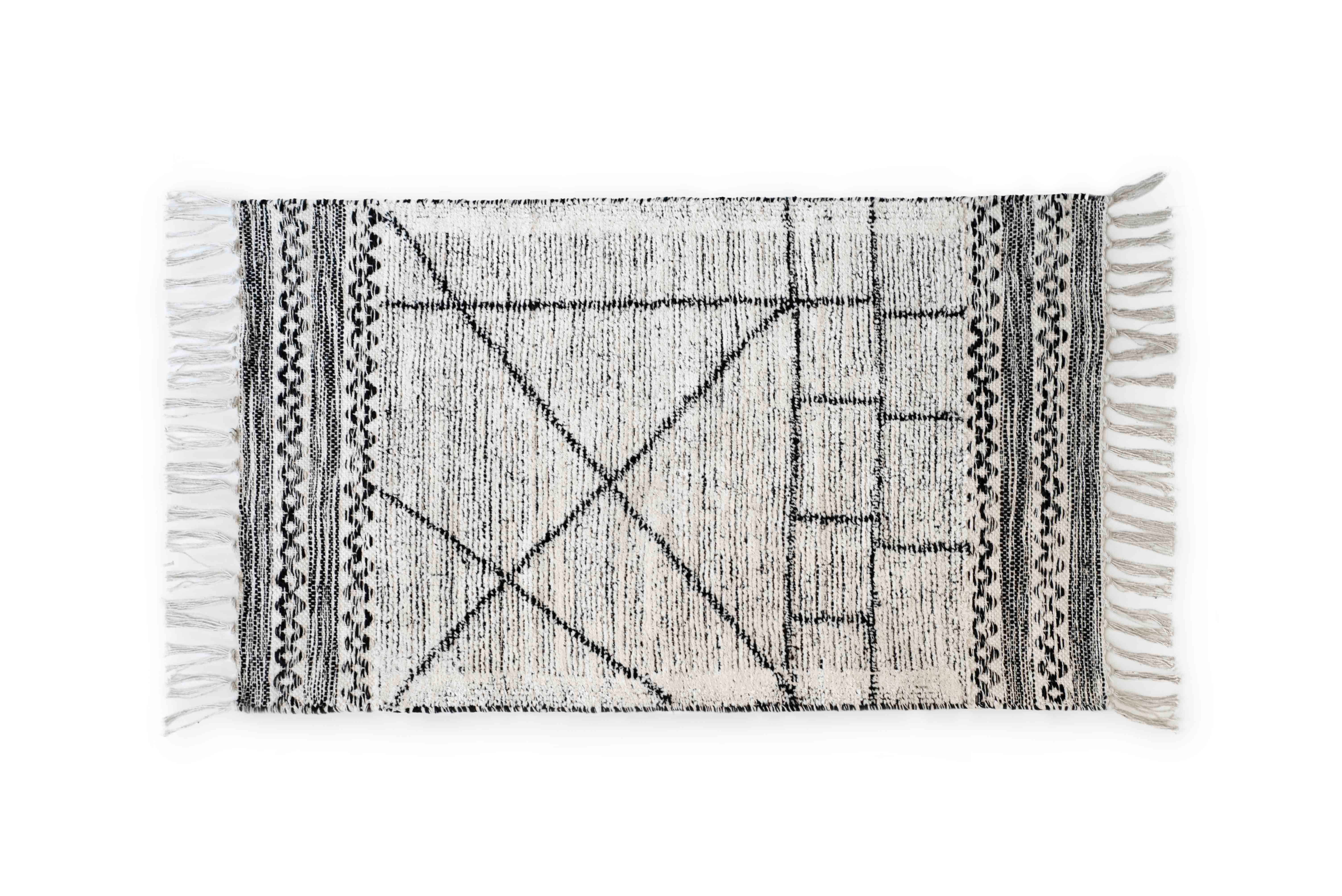 Coussin Lombaire Rectangulaire 12x40 Pouces - Housse Tapis Turc Kilim - Fait Main