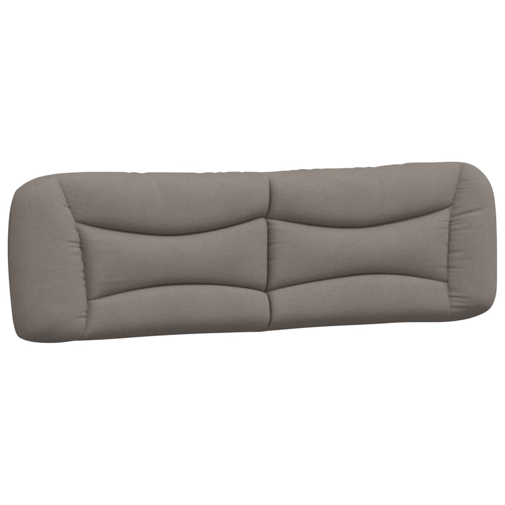 Tête de lit capitonnée Marron et Taupe 135 cm Pin massif vidaXL | Leroy