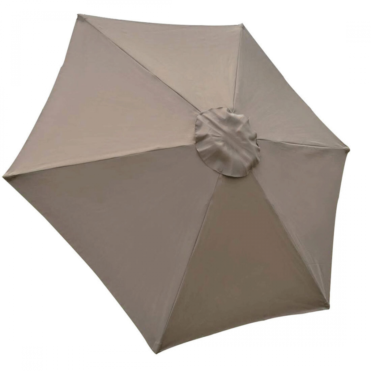 Copertină de umbrelă de schimb, ., 6 nervuri, 2 m, impermeabilă, rezistentă la UV, kaki
