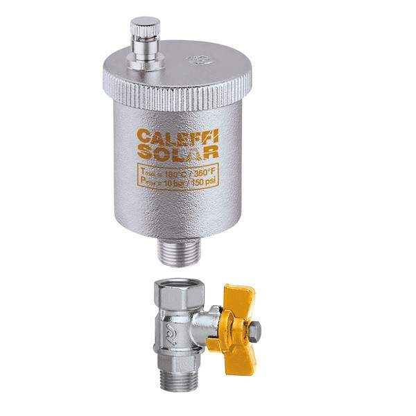 Purgeur d'air automatique pour installations solaires Caleffi 250 - 1/2