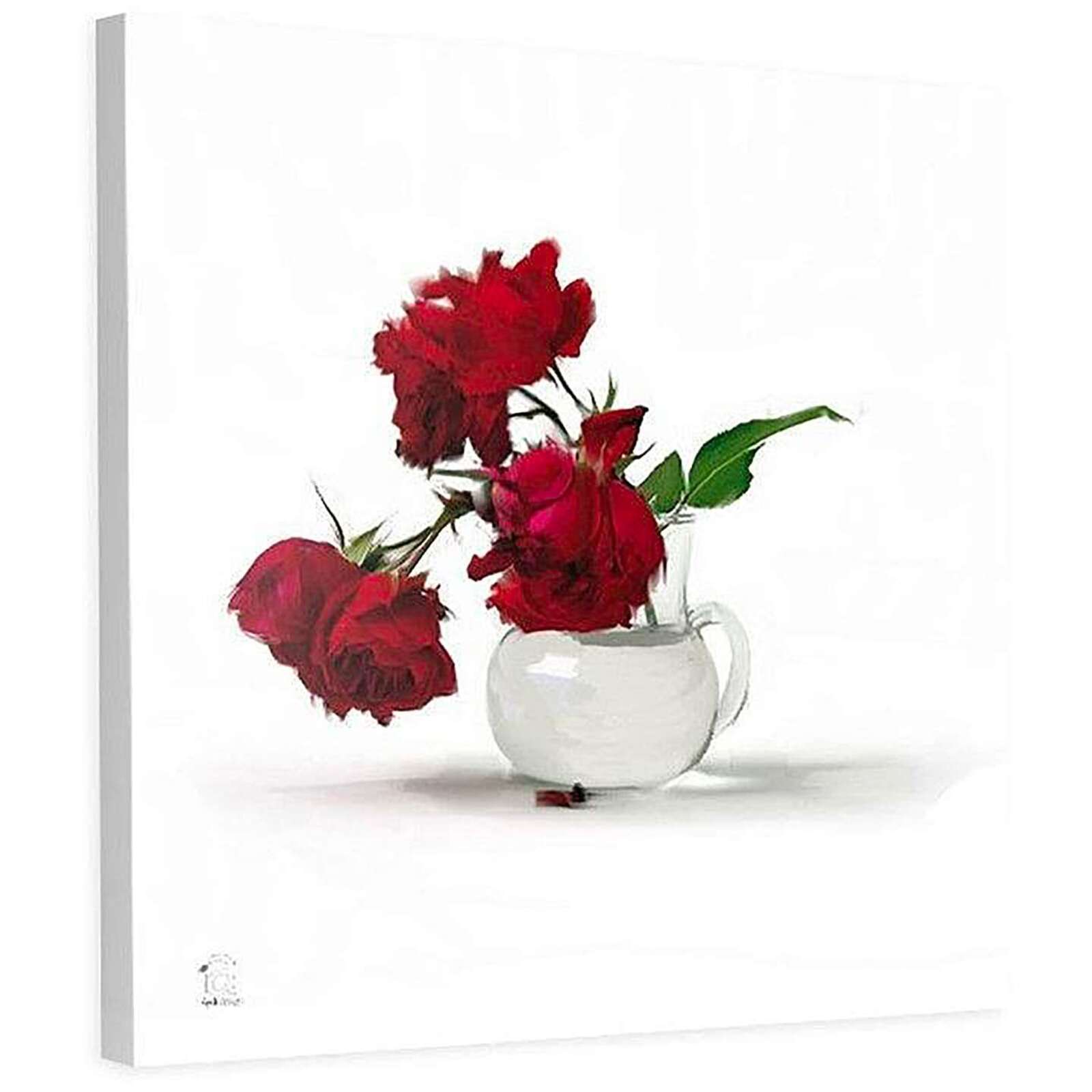 Tableau roses rouges dans un vase - 80 x 80 cm - 2