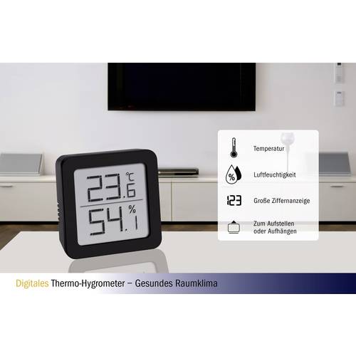 TFA Dostmann Thermo-hygromètre noir 30.5051.01 - 2