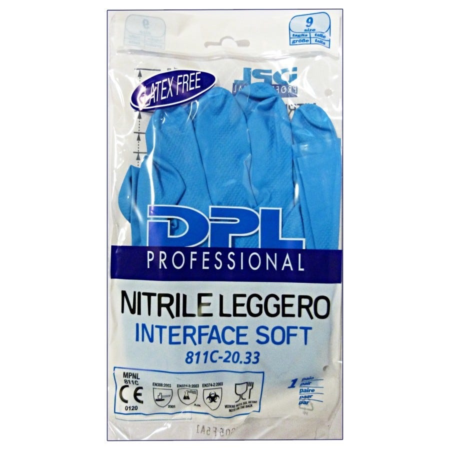 S&R 12 Paia Guanti da Lavoro Uomo in Nitrile resistente M/8. Guanti S&R 12 Paia Guanti da Lavoro Uomo in Nitrile resistente M/8. Guanti