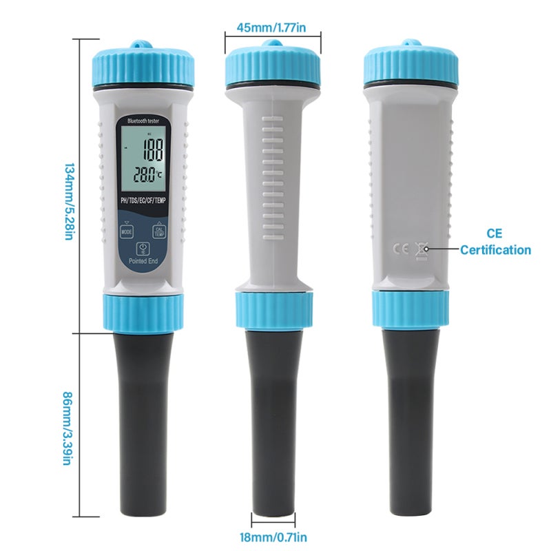 Tester per la qualità dell'acqua TDS, precisione in ppm per acqua potabile, piscina, acquario, con display LCD e funzione di misurazione rapida | Leroy Merlin