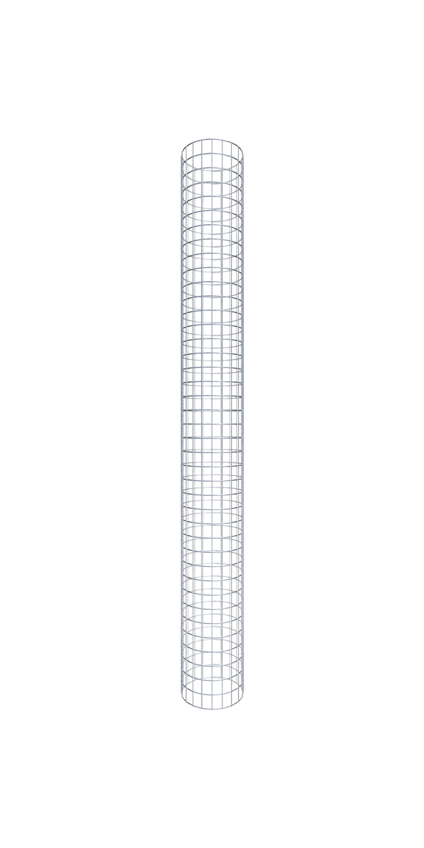 Kolumna gabionowa średnica 32 cm MW 5 x 5 cm okrągła - wysokość: 200 cm