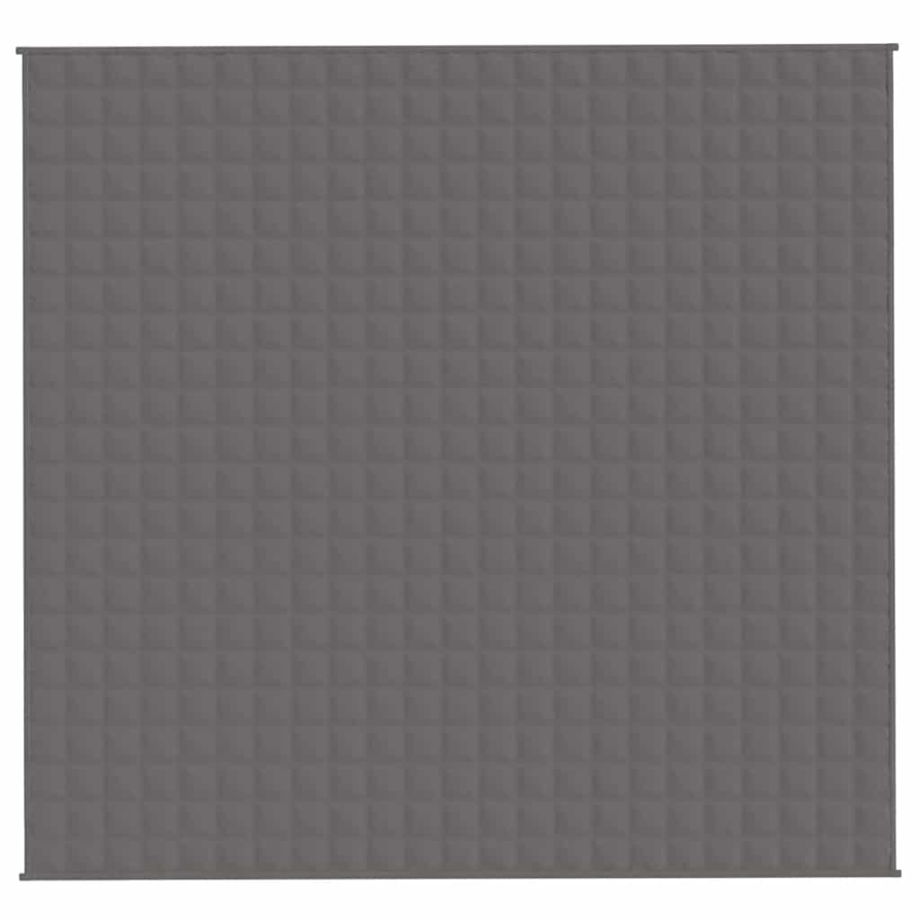 Couverture lestée Gris 220x235 cm 11 kg Tissu vidaXL - 4
