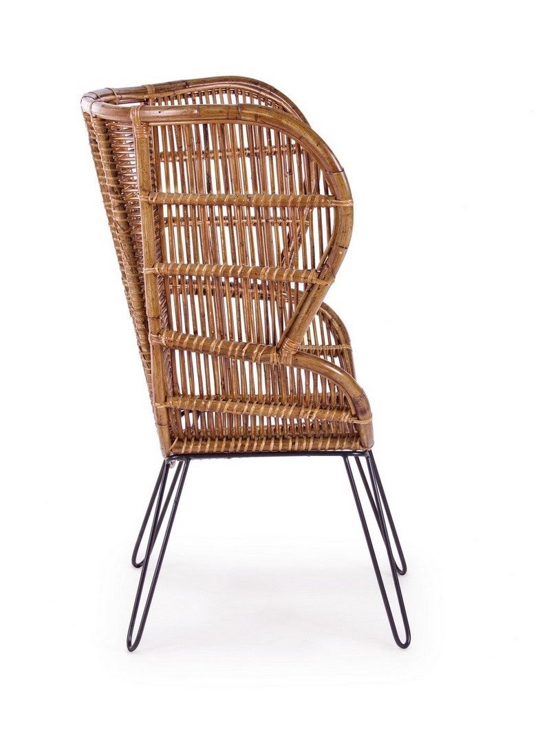 Fauteuils modernes en fibres naturelles Estefan - 7